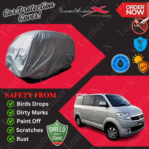 APV Car Japanese's Topcover Black Coated 100% Dust & Water Proof