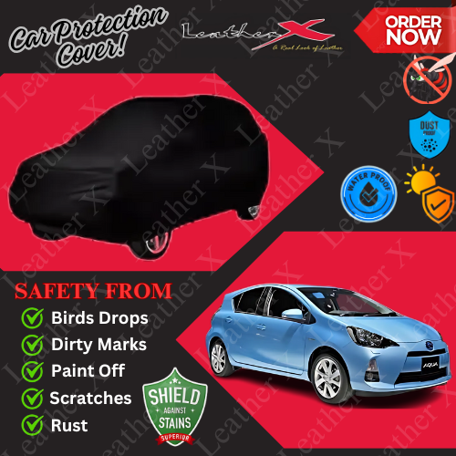 Toyota Aqua Car Japanese's Topcover Black Coated 100% Dust & Water Proof
