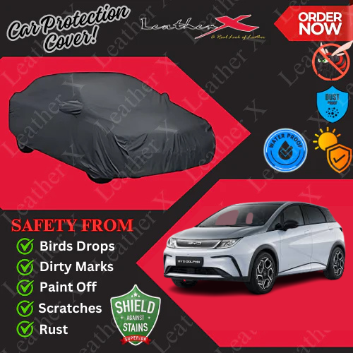 BYD DOLPHINE Car Japanese's Topcover Black Coated 100% Dust & Water Proof