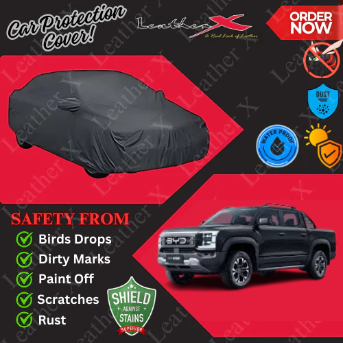 BYD Shark 6 Car Japanese's Topcover Black Coated 100% Dust & Water Proof