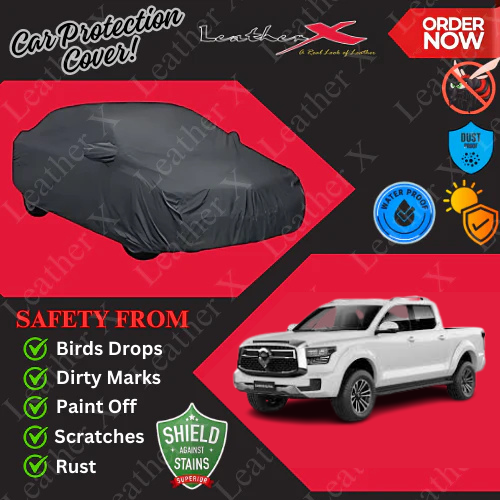 GWM Cannon Alpha Car Japanese's Topcover Black Coated 100% Dust & Water Proof