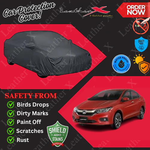 Honda City Aspire S Car Japanese's Topcover Black Coated 100% Dust & Water Proof