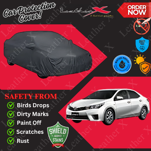 Toyota Carolla Car Japanese's Topcover Black Coated 100% Dust & Water Proof