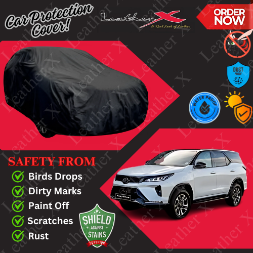 Fortuner Car Japanese's Topcover Black Coated 100% Dust & Water Proof