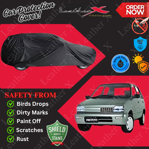 Mahran Car Japanese's Topcover Black Coated 100% Dust & Water Proof