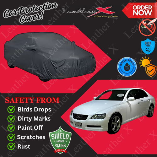 Mark X Car Japanese's Topcover Black Coated 100% Dust & Water Proof