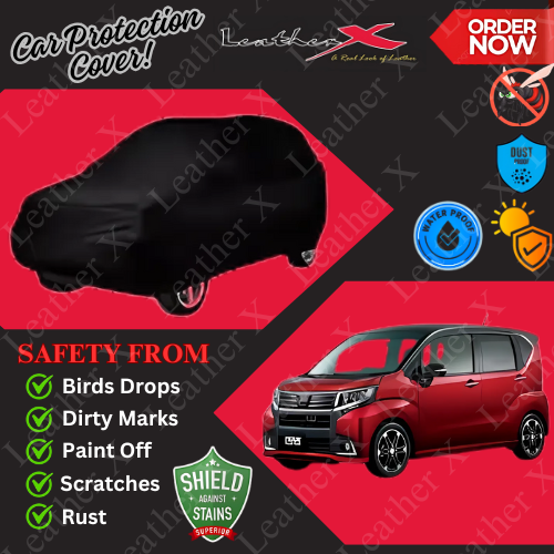 Move Car Japanese's Topcover Black Coated 100% Dust & Water Proof