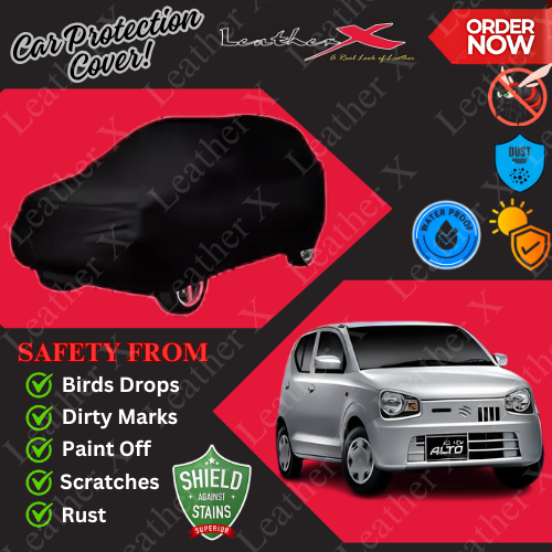 New Alto Car Japanese's Topcover Black Coated 100% Dust & Water Proof