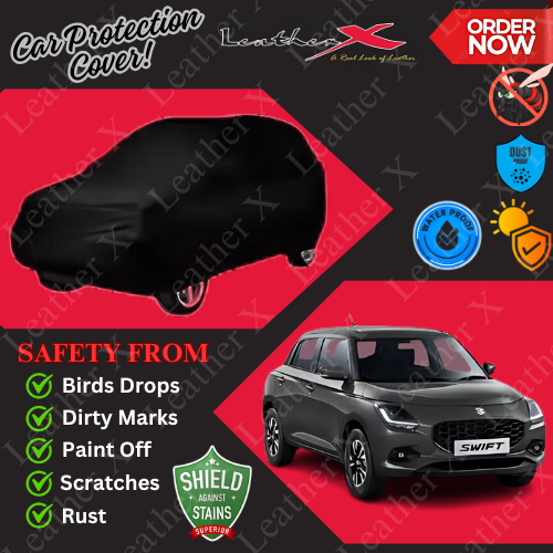 New Swift Car Japanese's Topcover Black Coated 100% Dust & Water Proof