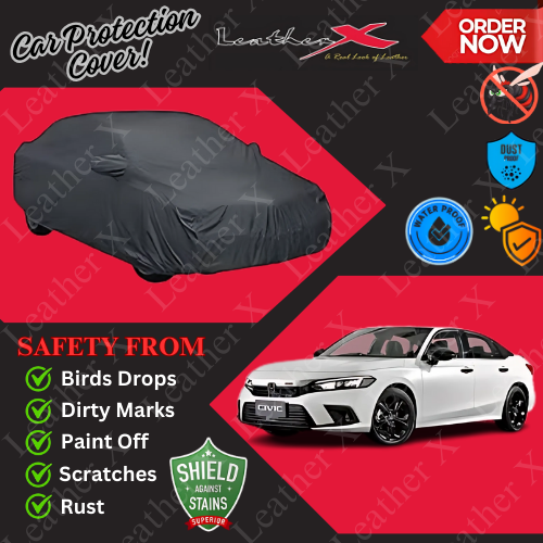 New Civic Car Japanese's Topcover Black Coated 100% Dust & Water Proof
