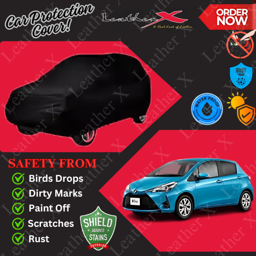 New Vitz Car Japanese's Topcover Black Coated 100% Dust & Water Proof