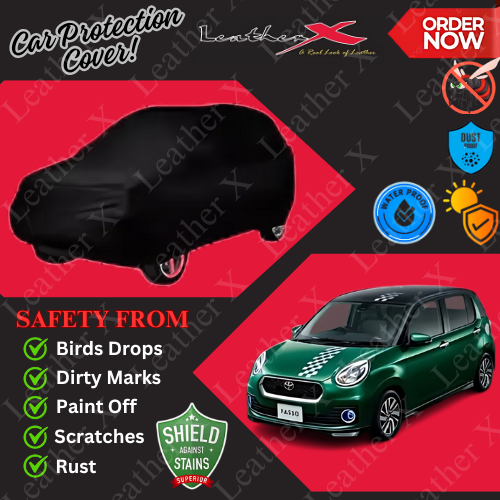 Passo Car Japanese's Topcover Black Coated 100% Dust & Water Proof