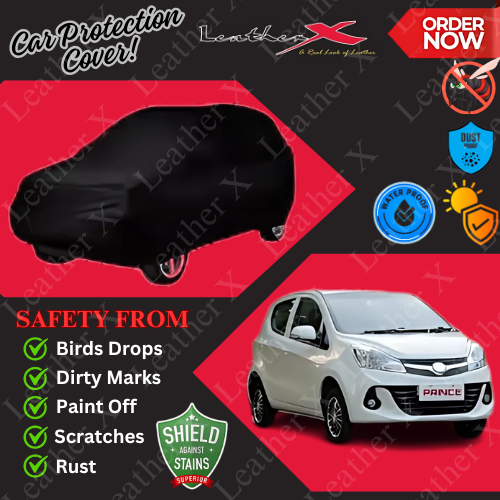 Prince Pearl Car Japanese's Topcover Black Coated 100% Dust & Water Proof