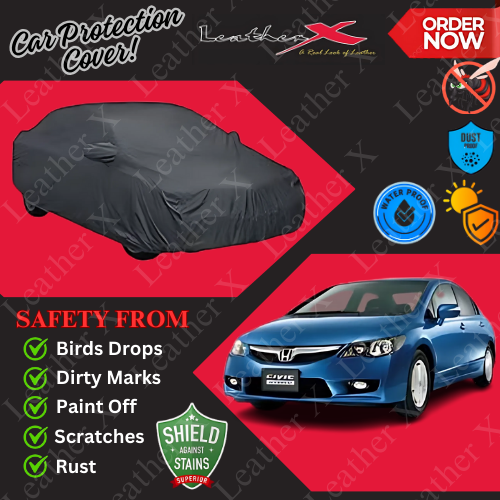 Honda Reborn Car Japanese's Topcover Black Coated 100% Dust & Water Proof
