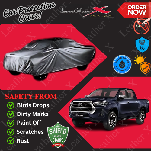 Hilux Revo Car Japanese's Topcover Black Coated 100% Dust & Water Proof