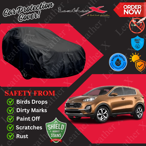 Sportage Car Japanese's Topcover Black Coated 100% Dust & Water Proof
