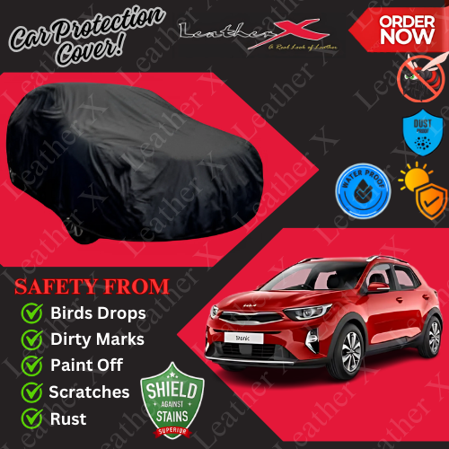 Kia Stonic Car Japanese's Topcover Black Coated 100% Dust & Water Proof