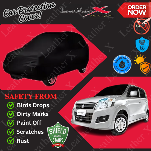 Wagon R Car Japanese's Topcover Black Coated 100% Dust & Water Proof