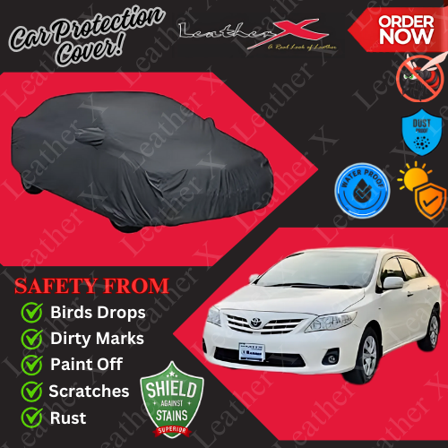 Toyota Carolla Car Japanese's Topcover Black Coated 100% Dust & Water Proof