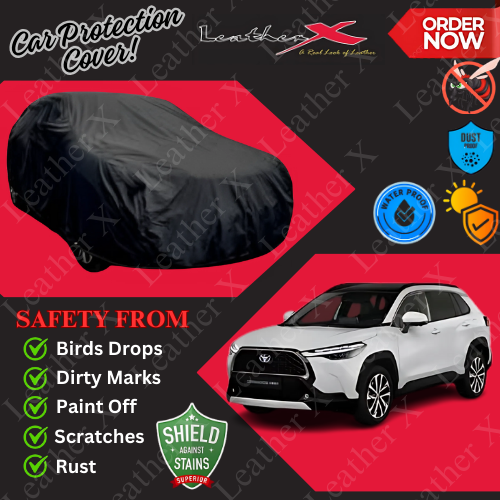 Carolla Cross Car Japanese's Topcover Black Coated 100% Dust & Water Proof