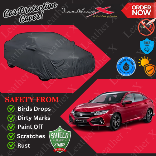 Civic Car Japanese's Topcover Black Coated 100% Dust & Water Proof