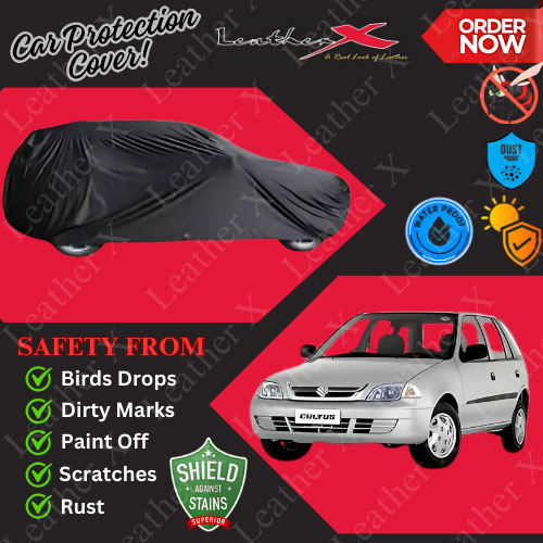 Cultus Car Japanese's Topcover Black Coated 100% Dust & Water Proof