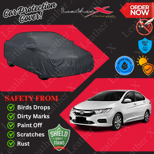Honda New City Car Japanese's Topcover Black Coated 100% Dust & Water Proof