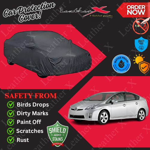 Toyota Prius PVC Cotton Inner Car Cover – Waterproof Car Body Cover with Soft Cotton Lining for Dust, Sun & Scratch Protection