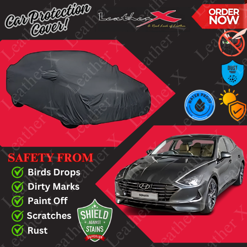 Sonata Car Japanese's Topcover Black Coated 100% Dust & Water Proof