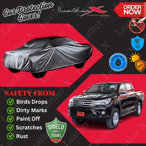 Hilux Vigo Car Japanese's Topcover Black Coated 100% Dust & Water Proof